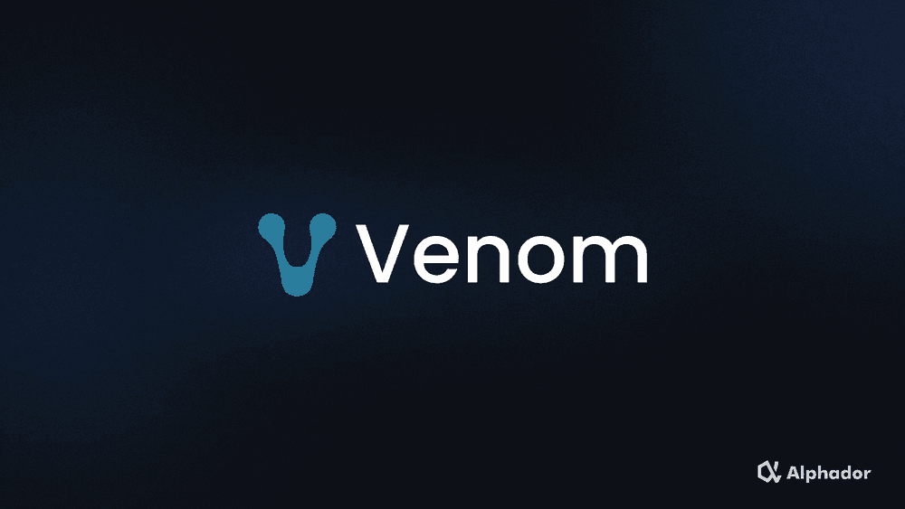 Venom network logo. Testnet and airdrop guide from Alphador